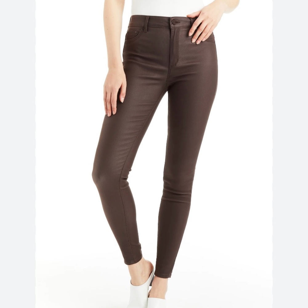 Tractr womens coated skinny jeans